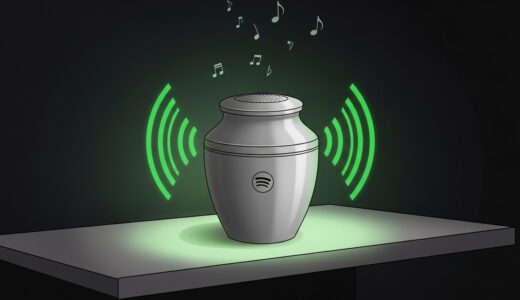 Spotify × Liquid Death「Eternal Playlist Urn」── Bluetoothスピーカー内蔵の骨壷で