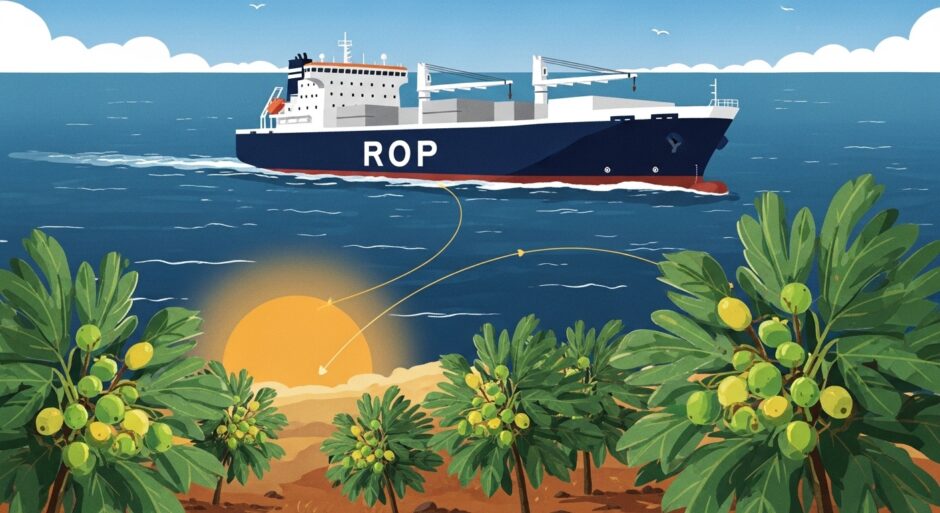 ジャトロファ由来SVO混合燃料、日本の海へ——栗林商船がRORO船で国内初の実航路実証試験