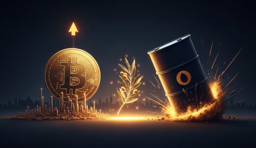 ビットコイン、イラン停戦報道で70,000ドル回復｜原油は数分で4%急落