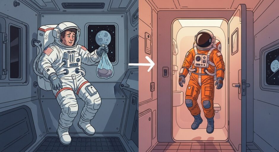 NASAのオリオン宇宙船、扉付きトイレを初搭載——宇宙トイレ半世紀の進化
