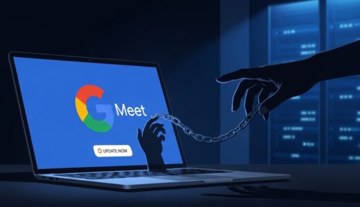 Google Meet偽アップデートに要注意｜ワンクリックでPCが乗っ取られる新手口