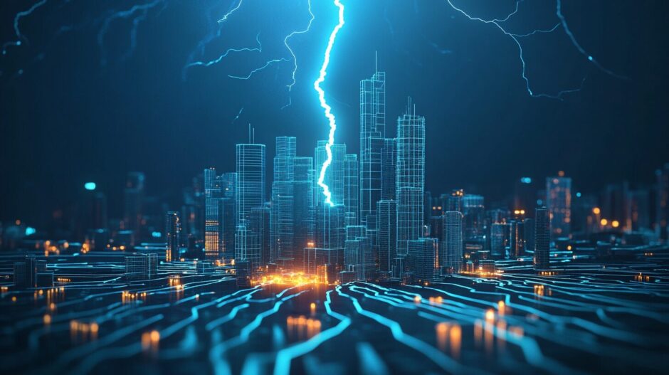 スペースデータ「Thunder & Blackout」が落雷による停電被害を3D可視化