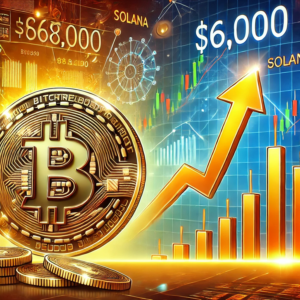 ビットコイン$68,000突破、ソラナが市場ラリー牽引 - innovaTopia - （イノベトピア）