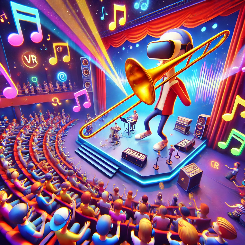 「Trombone Champ: Unflattened」VRで奏でる新次元の音楽体験！観客反応も楽しめる革新的リズムゲーム - innovaTopia - （イノベトピア）